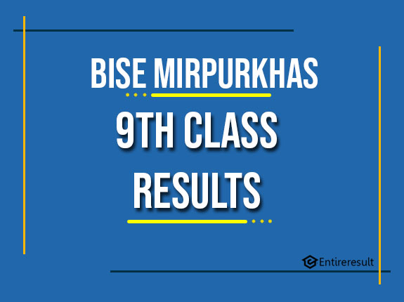 BISE Mirpurkhas 9th Class Result