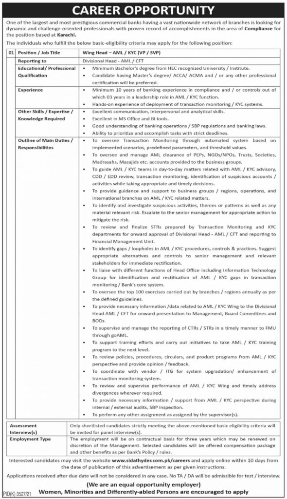 Data Center & NOC Support Analyst Data Center Projects Coordinator KYC Officer Network Engineer SharePoint Developer & Administrator Sr WAN Engineer Unit Head TBML WAN Support Engineer