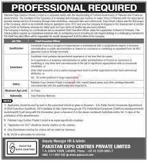 Pakistan Expo Centres Private Limited Jobs 2022 / www.pakexcel.com