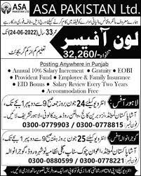 Loan Officers Jobs in Punjab in ASA Pakistan Limited