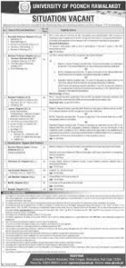 University of Poonch Rawalakot Jobs 2022  {www.upr.edu.pk}