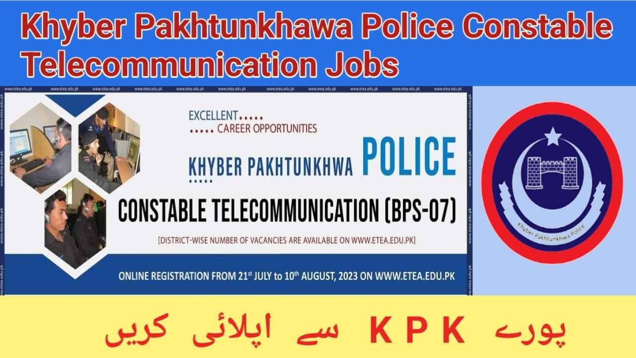Kpk police constable Telecommunication Jobs 2023