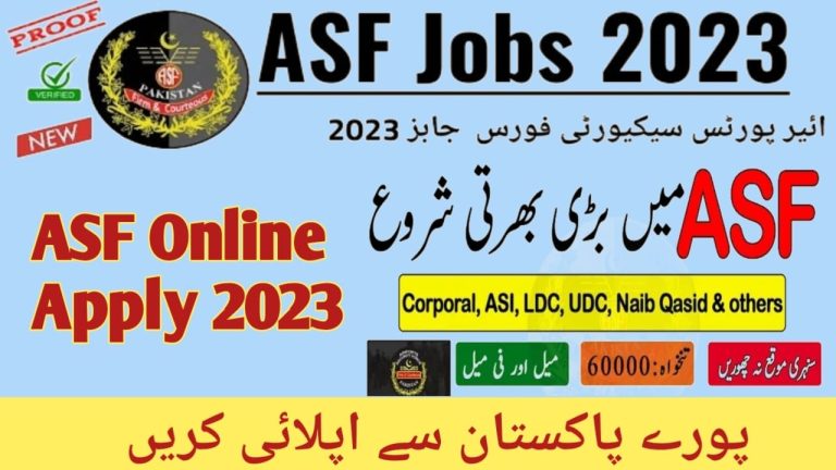 Join Asf Jobs 2023-www.joinasf.gov.pk